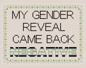 Agender pride - modèle numérique de point de croix