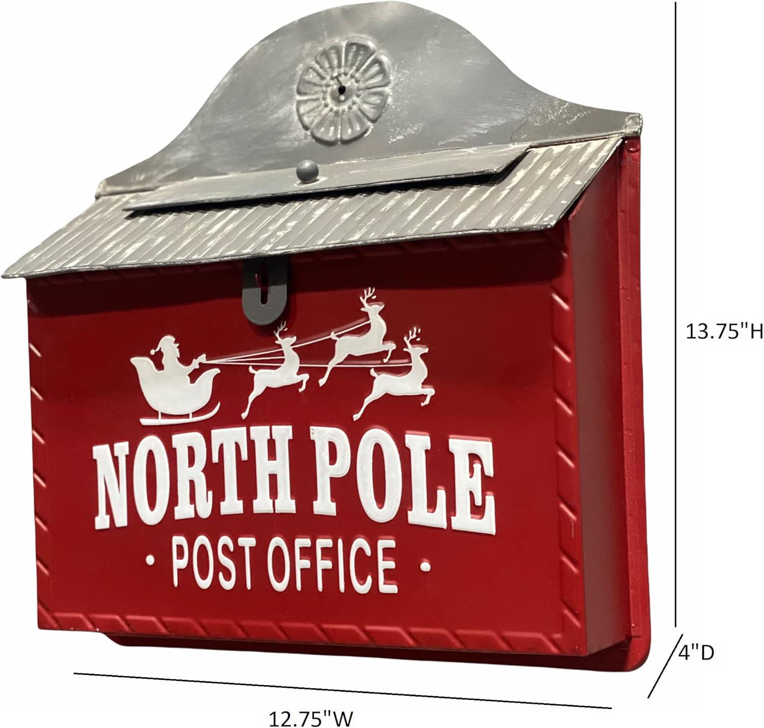 Vintage North Pole Post Box: Farmhouse Christmas Wall Decor - Etsy
