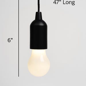 Cordless LED Pull Rope Lights - Battery Operated - Set of 4 - Etsy