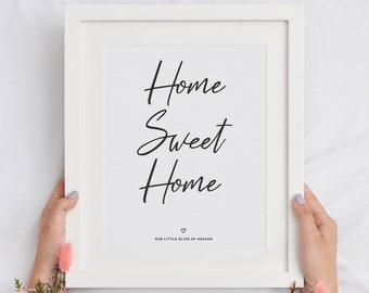 Home Sweet Home Digital Download, Home Print, Home Decor, New Home Print, Home & Living Downloadable Print