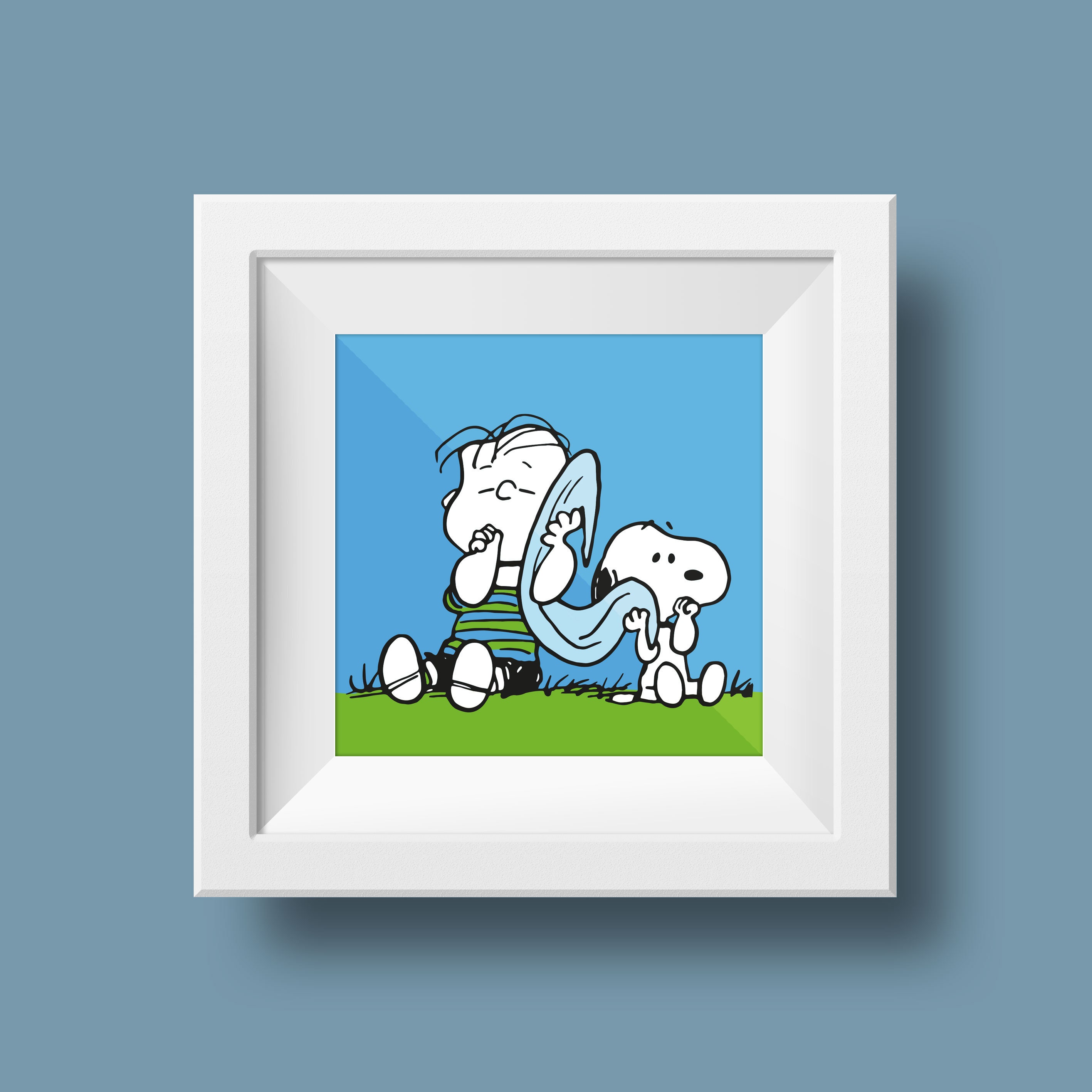 Snoopy and Linus Van Pelt Digital Print Comfort Etsy