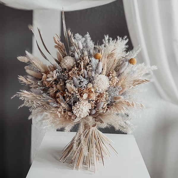 Dried Wildflower Bouquets, Naturally Preserved Flowers, Boho Wedding bouquet, Spring bridal bouquet, Bouquets for a Bud Vase, Gifts under 35