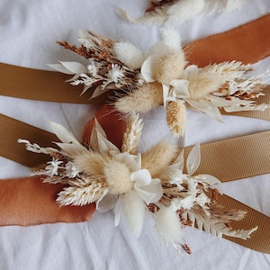 Corsage - Wedding corsage, flower corsage, bridesmaid corsage, wrist corsage for wedding, bridal corsage, boho corsage, boho corsage image 1