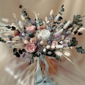 Bridal Bouquet, Spring Wedding Bouquet, Boho Bridal Bouquet, Spring Wedding Flower, Roses and Eucalyptus, Blush Wedding Bouquet, Boutonniere