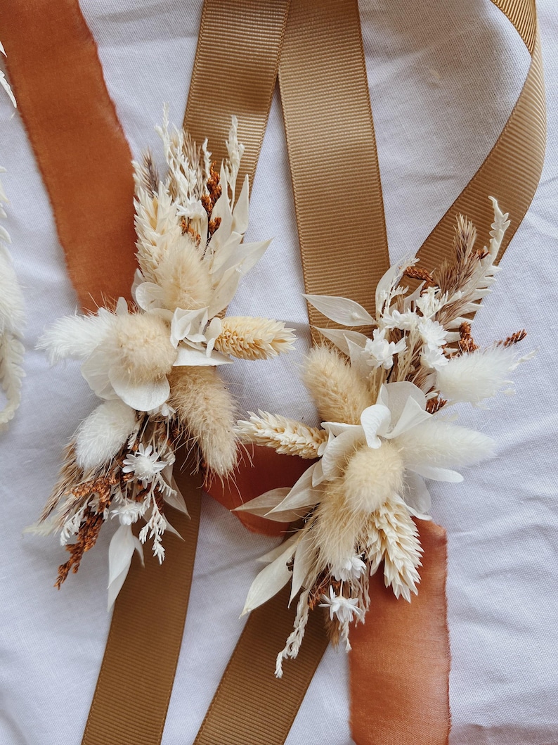 Corsage - Wedding corsage, flower corsage, bridesmaid corsage, wrist corsage for wedding, bridal corsage, boho corsage, boho corsage image 2