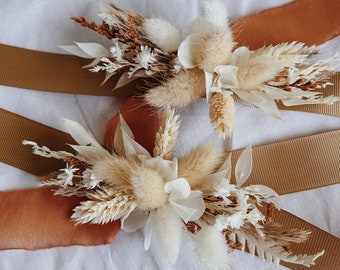 Corsage - Bruiloft corsage, bloem corsage, bruidsmeisje corsage, pols corsage voor bruiloft, bruidscorsage, boho corsage, boho corsage