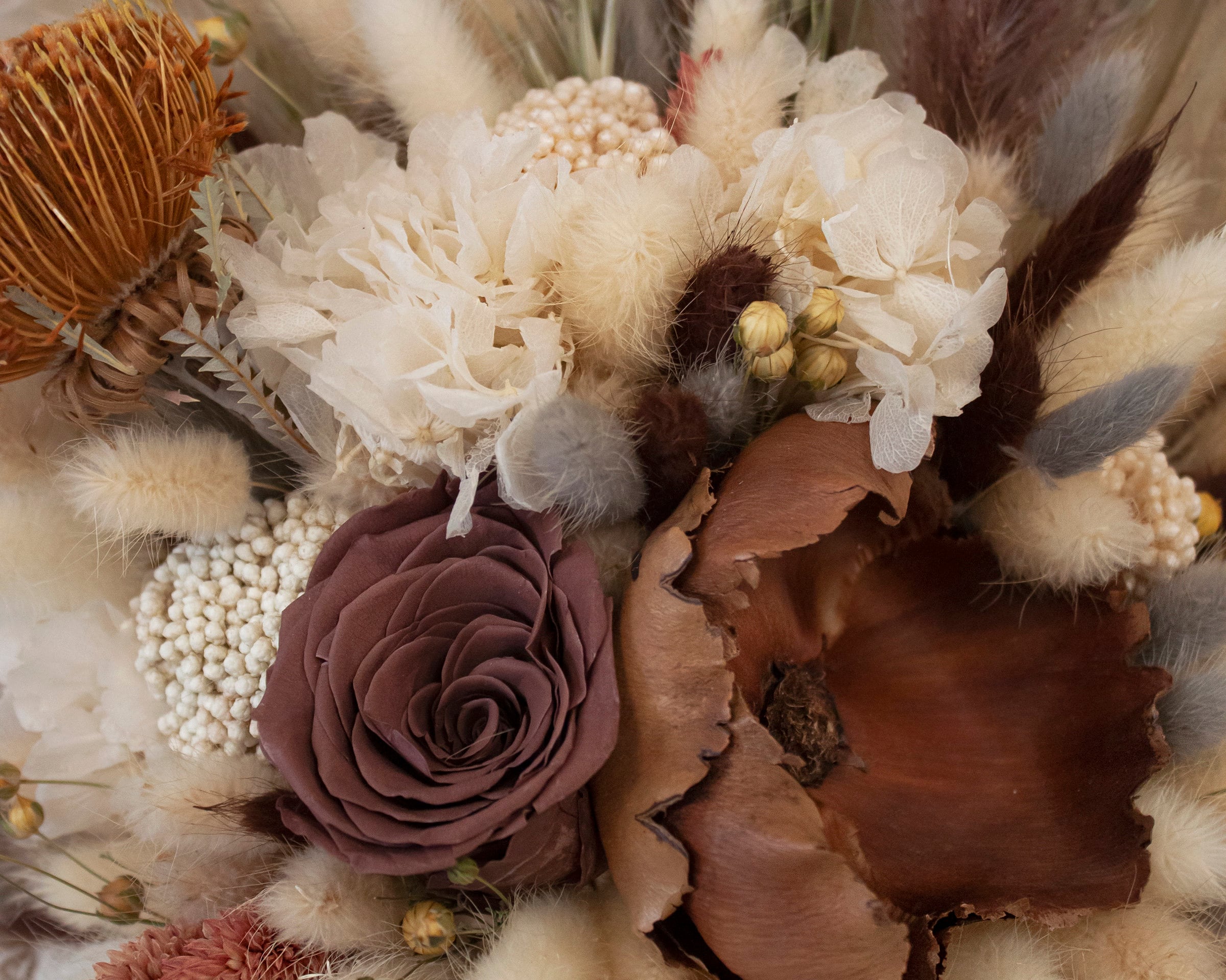 Dried Wildflower Bouquets, Naturally Preserved Flowers, Boho