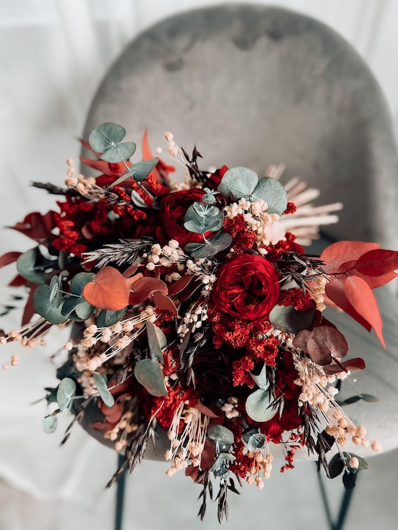 ドライフラワー バラ ユーカリ ブーケ Blow in house Dried flower