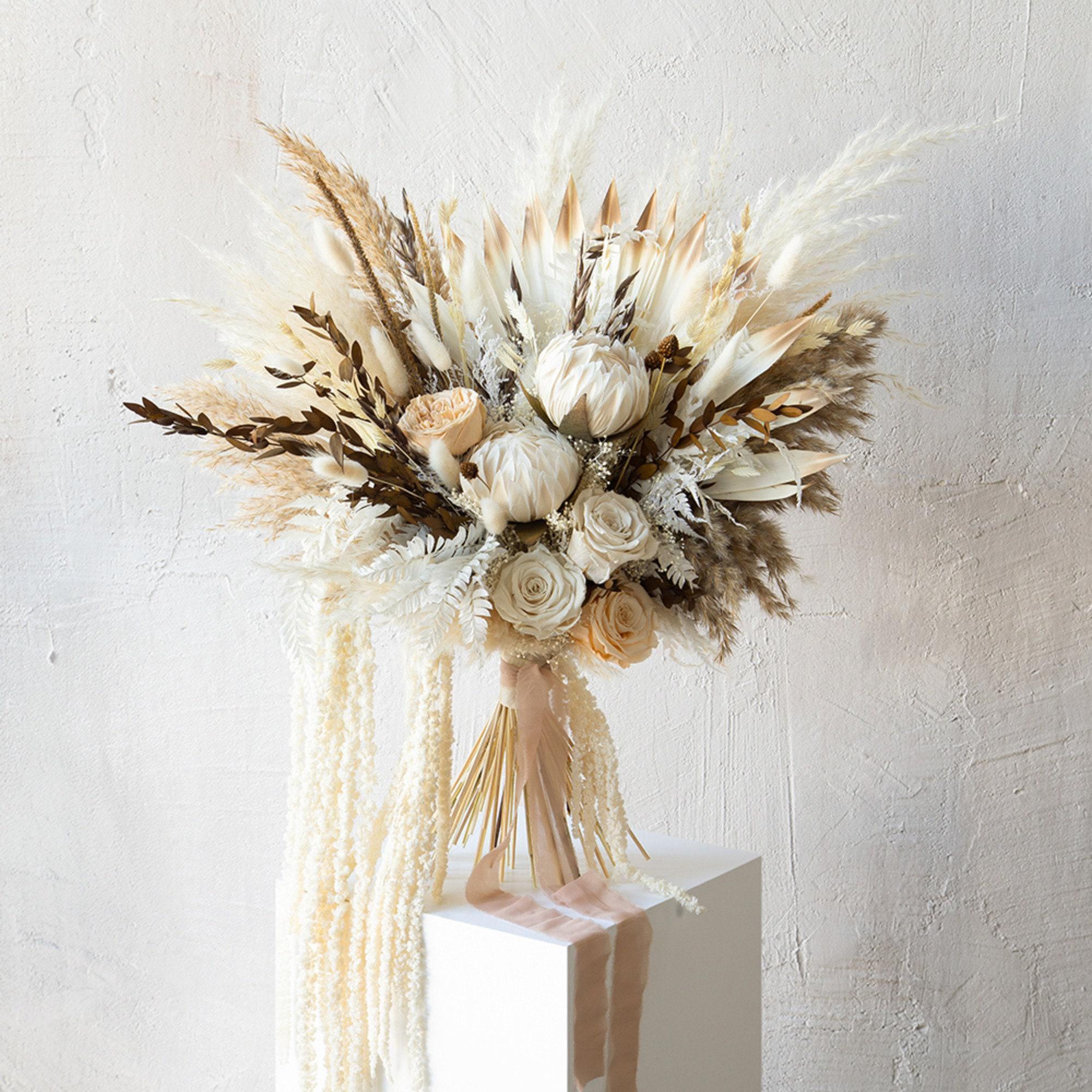 Preserved Amaranthus Dried Flowers - 80cm Natural Stems For Home & Wedding Decor | Premium Dried Bouquet - View #10