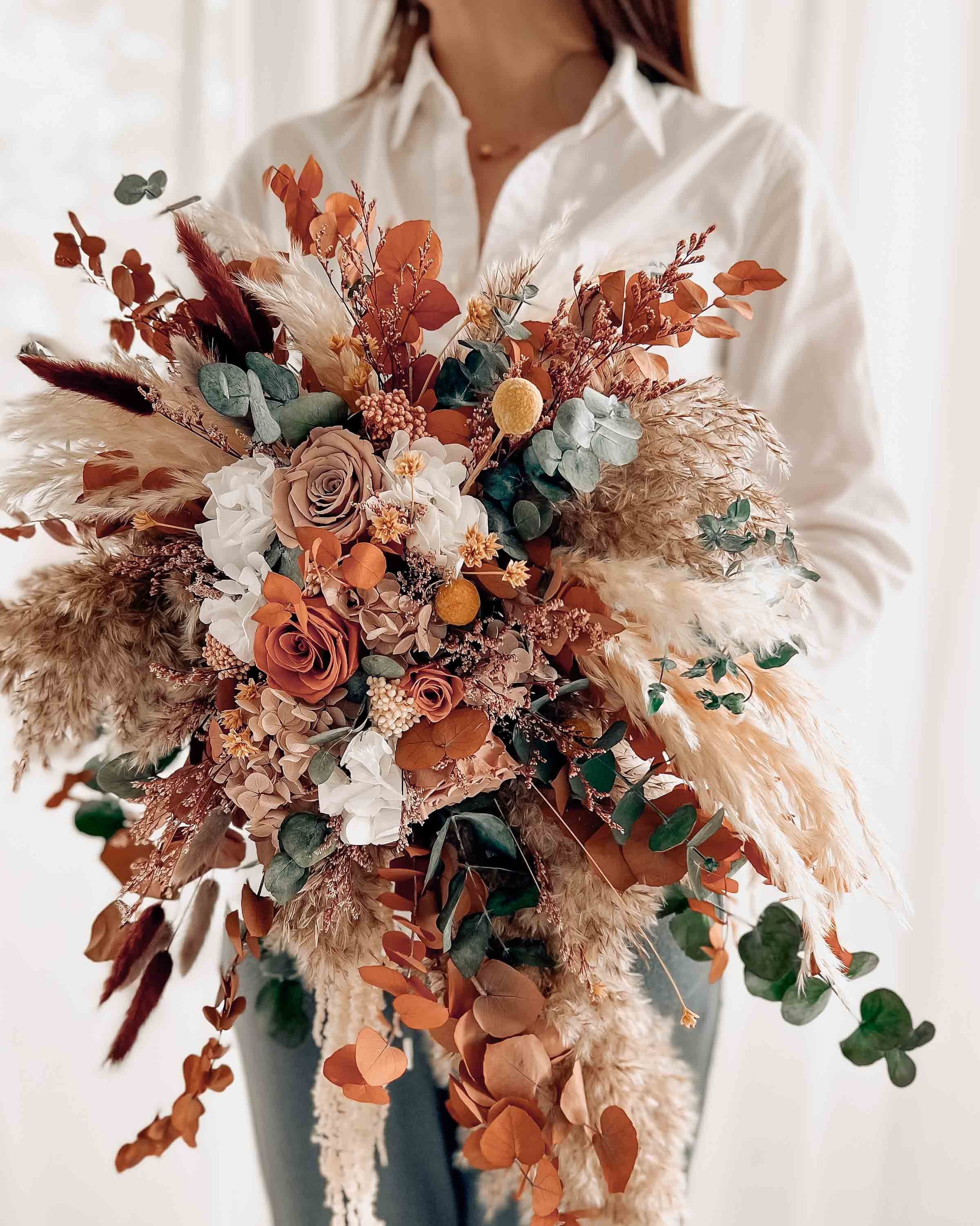 Bohemian Wedding Floral Arrangements Rustic Boho Bouquet