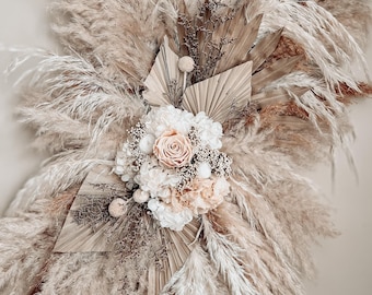 Pampas wedding arch flowers, floral ceremony bridal arch, dried arrangements, wedding floral arrangements, boho flowers arch, wedding decor