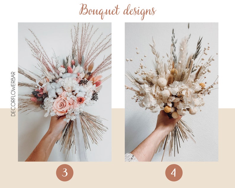 Your design wedding bridesmaids bouquets dried flowers bundle any color custom everlasting handmade rustic wedding bridesmaids/' bouquet