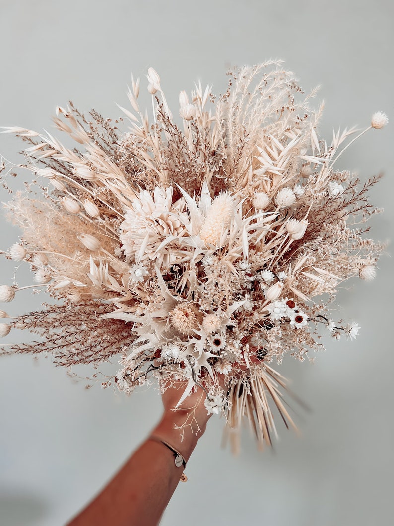 Dried Flower Bouquet Wedding Bouquet Dry Flowers Bouquet Etsy