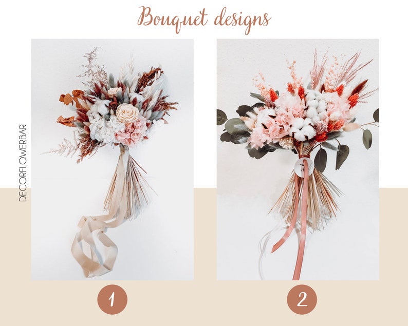 Your design wedding bridesmaids bouquets dried flowers bundle any color custom everlasting handmade rustic wedding bridesmaids/' bouquet