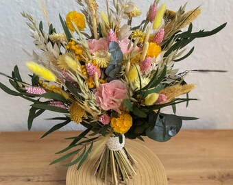Rustic Wildflower Bridesmaid Bouquet, Cottagecore Wedding Flower Accessories Set