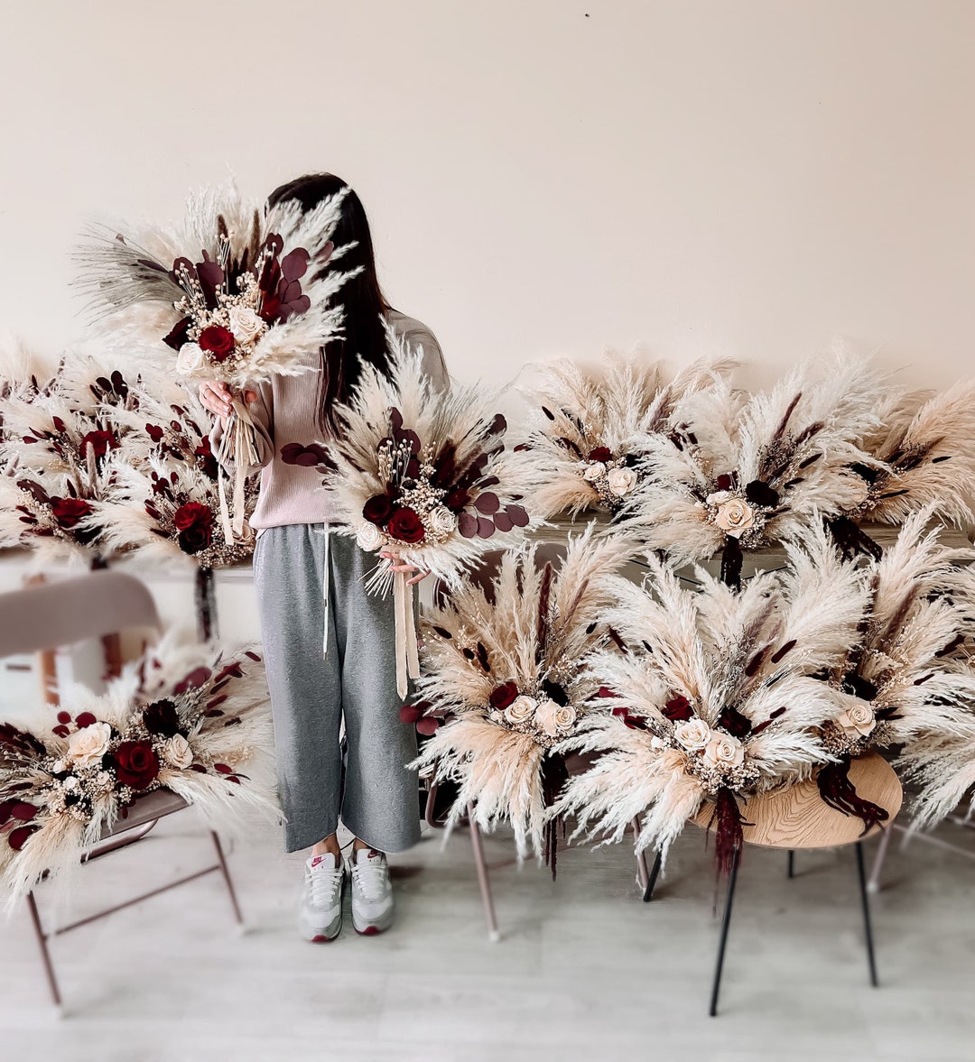Pampas Grass Wedding Centerpieces