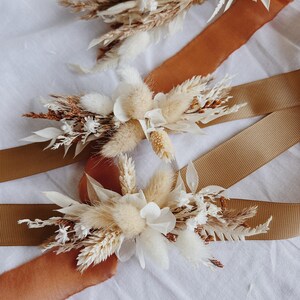 Corsage - Wedding corsage, flower corsage, bridesmaid corsage, wrist corsage for wedding, bridal corsage, boho corsage, boho corsage image 5