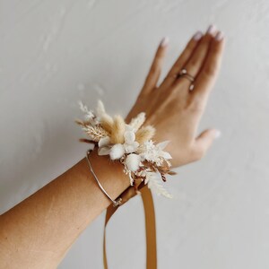 Corsage - Wedding corsage, flower corsage, bridesmaid corsage, wrist corsage for wedding, bridal corsage, boho corsage, boho corsage image 4