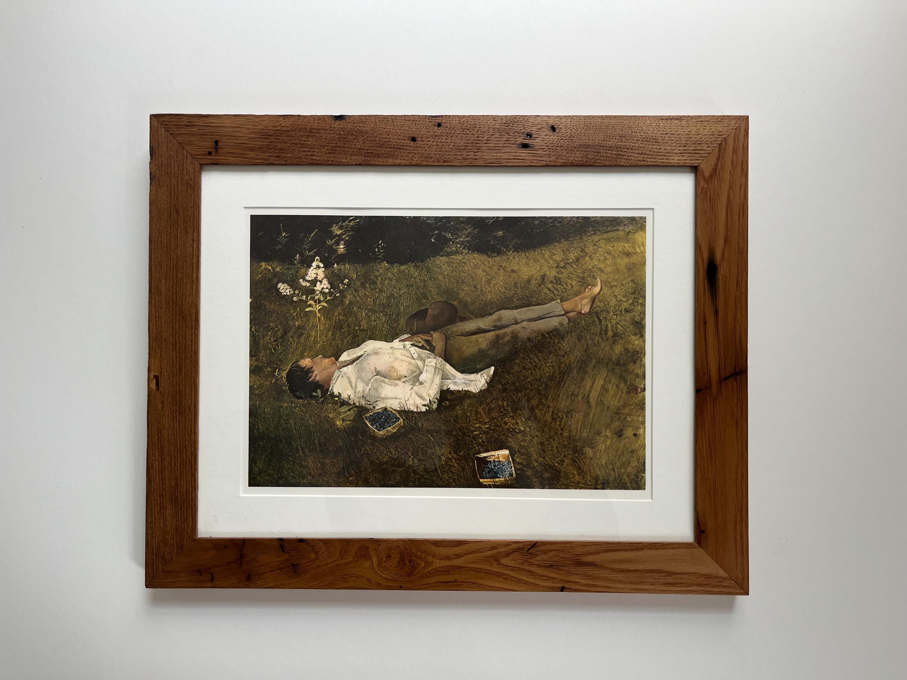 Andrew Wyeth “the Berry Picker” Lithograph Framed With American