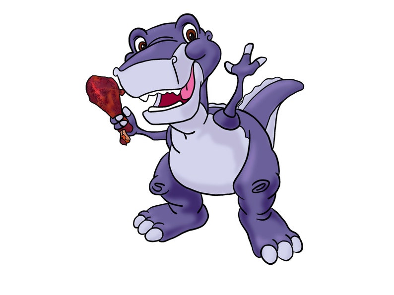 Chomper T-rex Art Print | Etsy