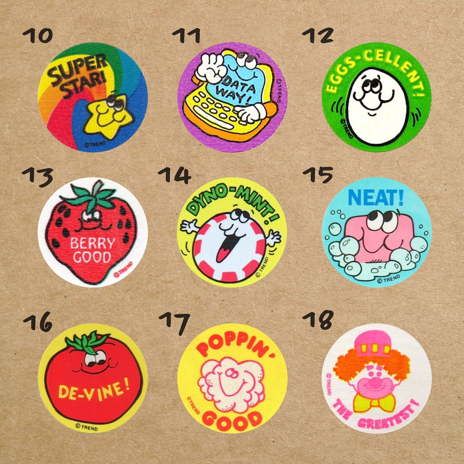 Vintage Scratch 'n Sniff Sticker Button Pins Etsy