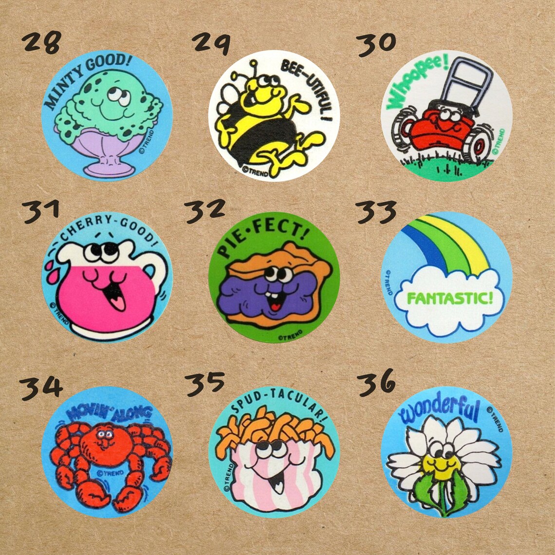 Vintage Scratch 'n Sniff Sticker Button Pins Etsy