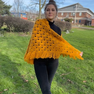 Crochet Shawl, Handmade.