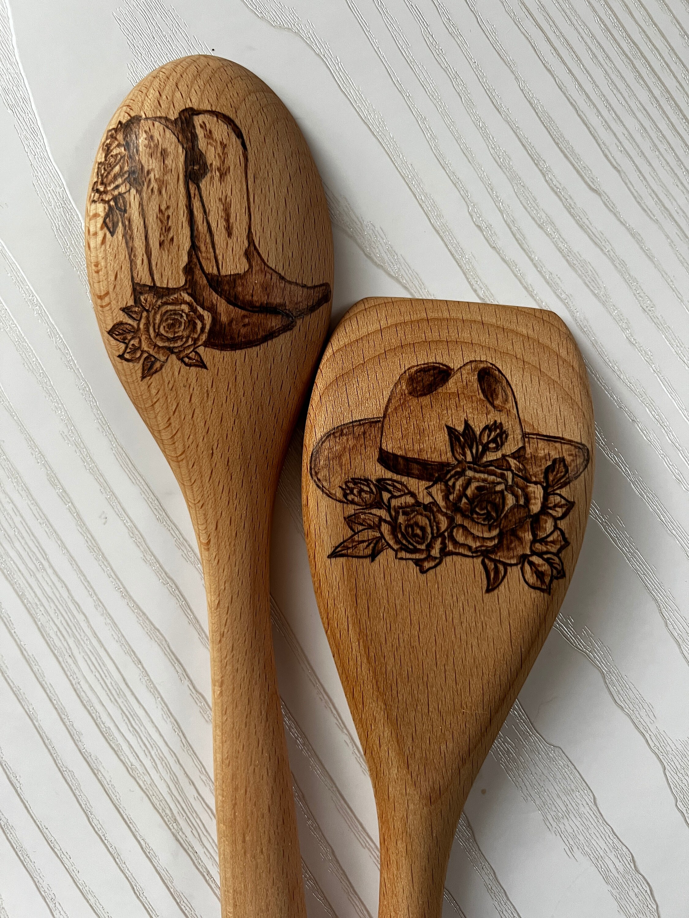 Custom Wood Burned Cooking Spoons - Etsy