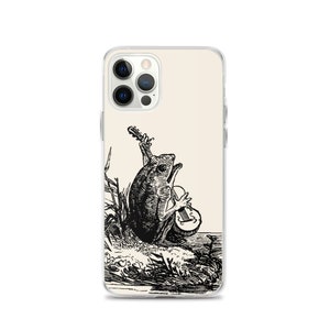 May include: A black and white illustration of a frog playing a guitar. The frog is sitting on a rock in a pond. The illustration is on a white background.