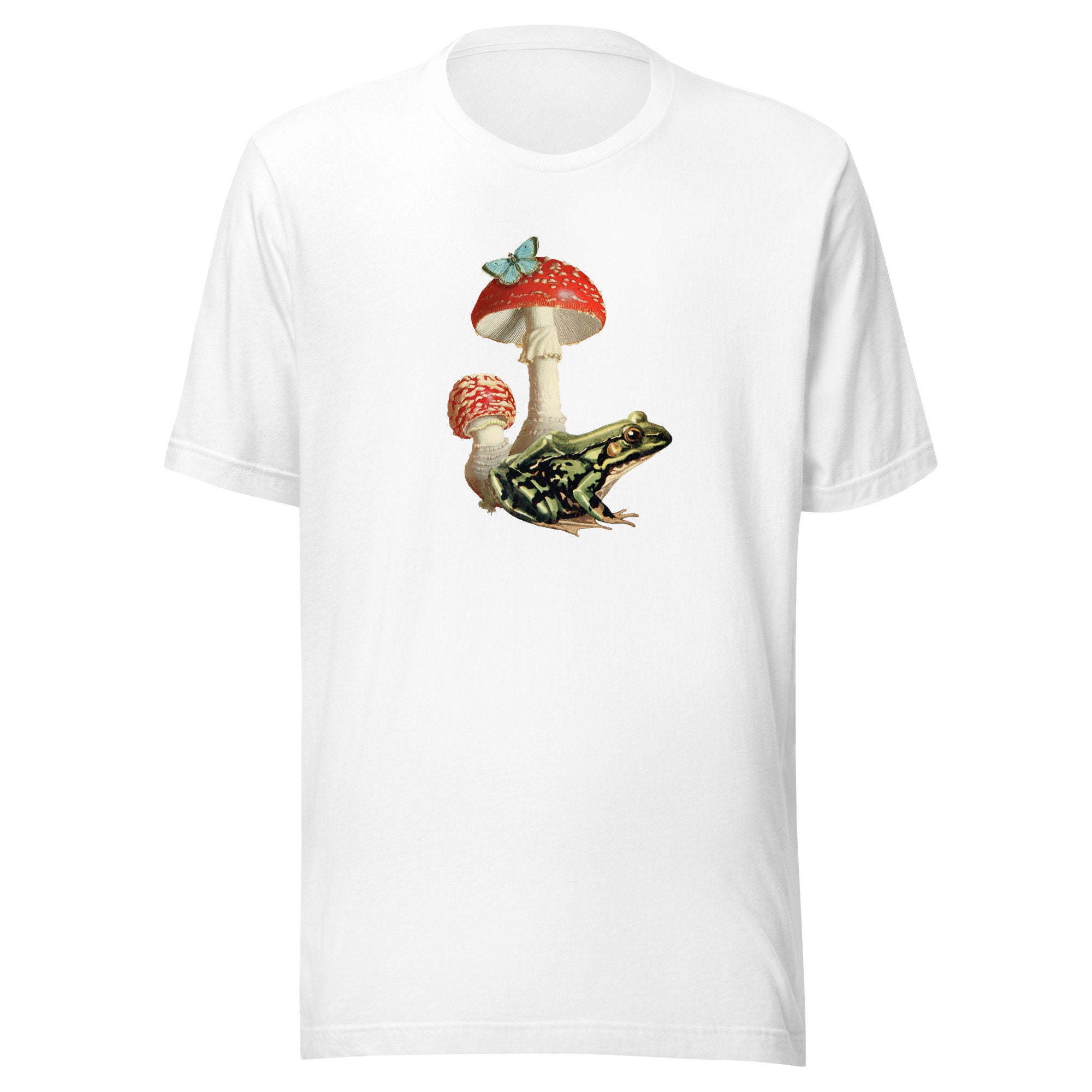 Frog Mushroom and Butterfly Composition Cottagecore Aesthetic - Etsy