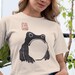 Grumpy Japanese Frog Shirt, Cute Sad Cottagecore Toad, Vintage Kawaii Aesthetic Phrog, Froge & Thought Bubble or Speech Balloon - Unisex