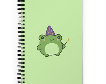 Notebook: Cute Goblincore Frog in Sweater | Dot GridJournal | Dark Green  Illustrated Cottagecore Aesthetic Diary