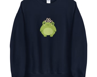 Unisex Froge Sweatshirt Cute Frog With 