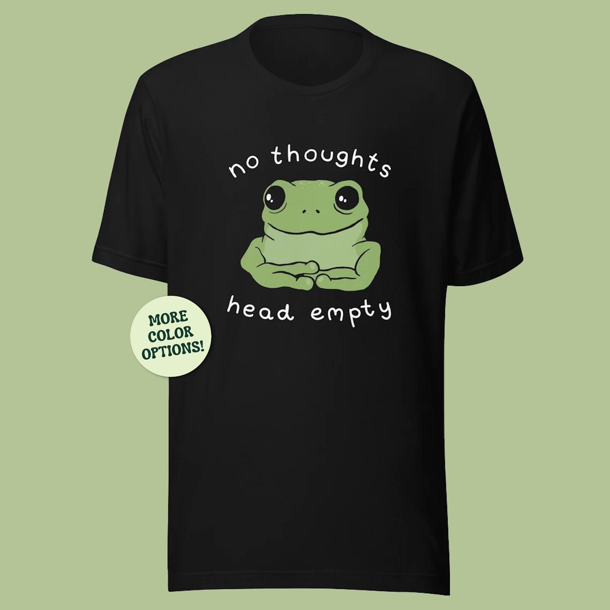 Sad Frog Kidcore with Black Background Essential T-Shirt for Sale