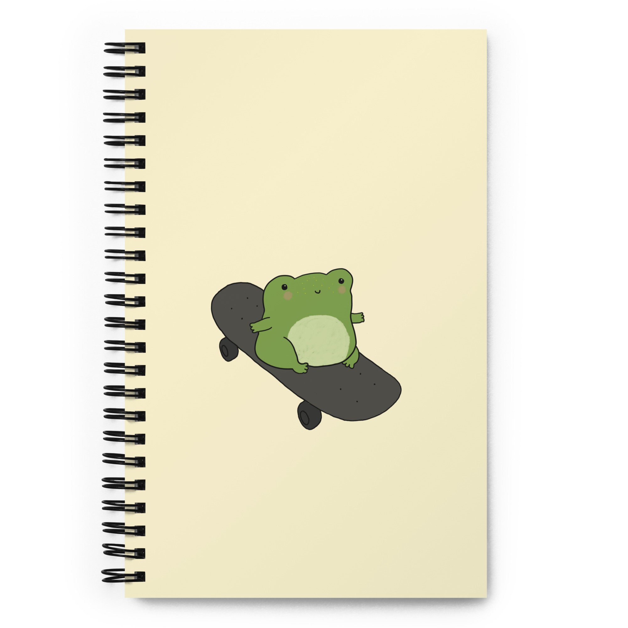 Cute Frog on Skateboard Kawaii Cottagecore Aesthetic Skater Toad Froggy  Composition Sketchbook Funny Gift for Kids Spiral Notebook -  Canada