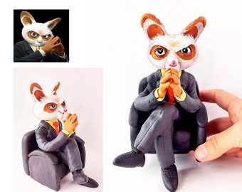 Custom figure from image, Custom figurine commission from drawing, Your artwork into custom figure, Custom character clay figurines handmade