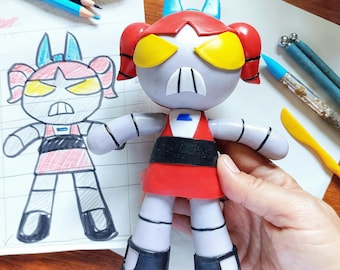 OC custom figure commission personalized fanart gift, 3d character custom clay figure handmade, Fanart character commission clay figurine