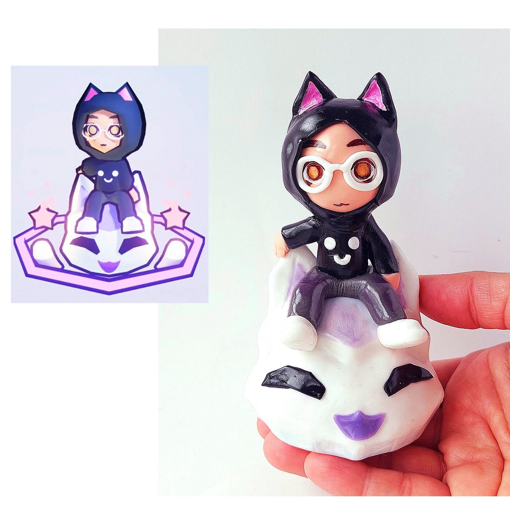 Cartoon Character Art Toy Custom Figure, Custom Character Commission ...