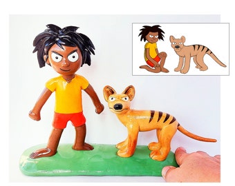 Custom Clay Figurine from Drawing: Handmade Character Commission 3D Custom Figure by Artwork
