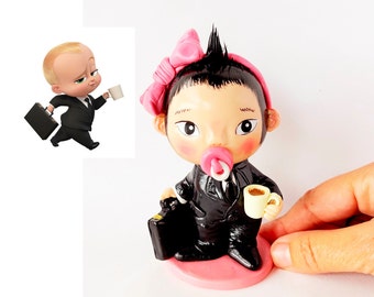 Custom figurine commission look alike doll, Custom cake topper figurine handmade clay figure from photo, One-of-a-kind personalized gift