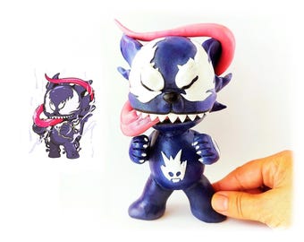 Custom Video Game Character Figurine: Handmade Clay Sculpture