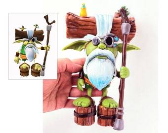 Game Character Custom Figure Commission - Custom Art Toy Gamers Gifts ideas - Custom 3D Mascot custom figurine from photo