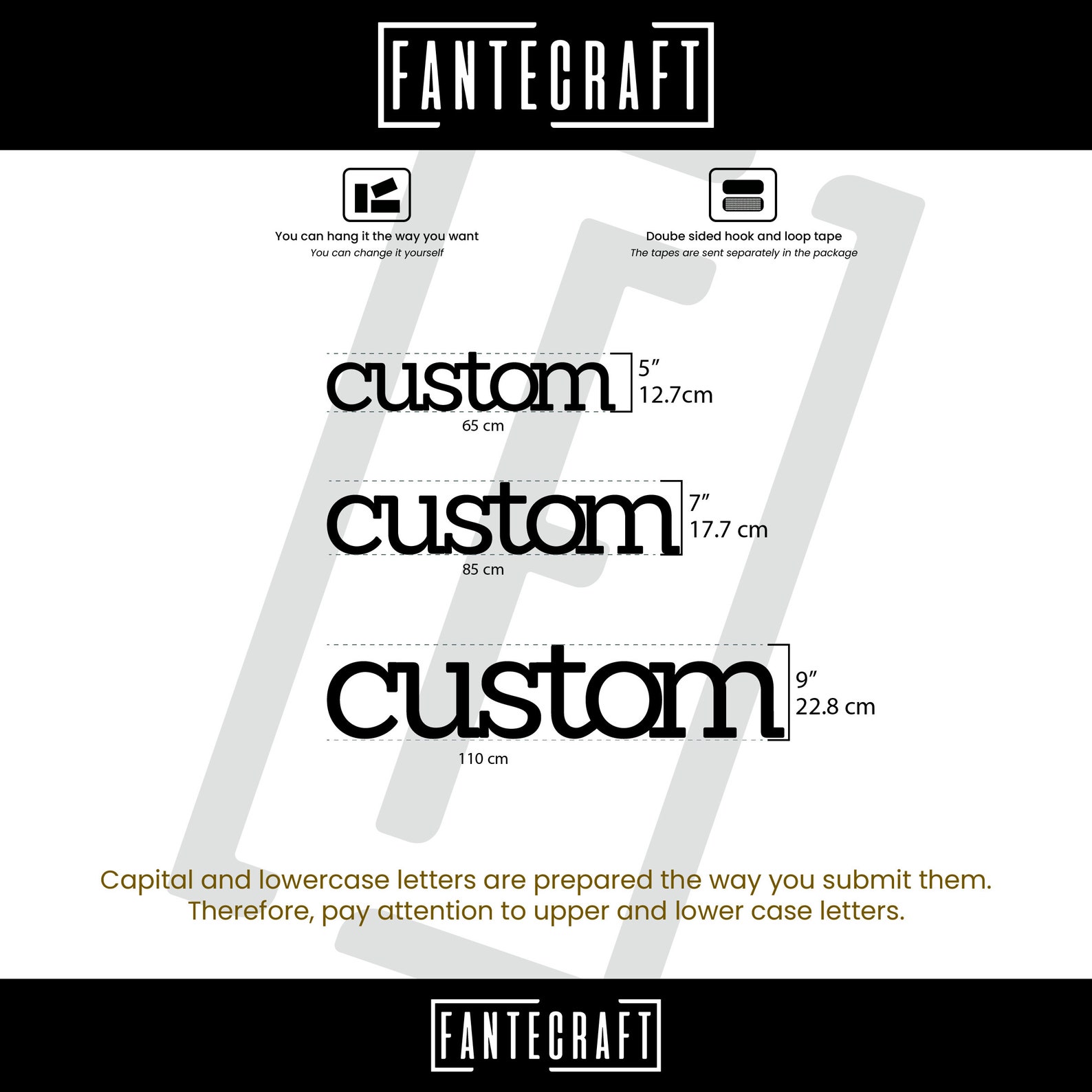 Custom Metal Words Wall Art Custom Serif Text Wall Art Your Etsy