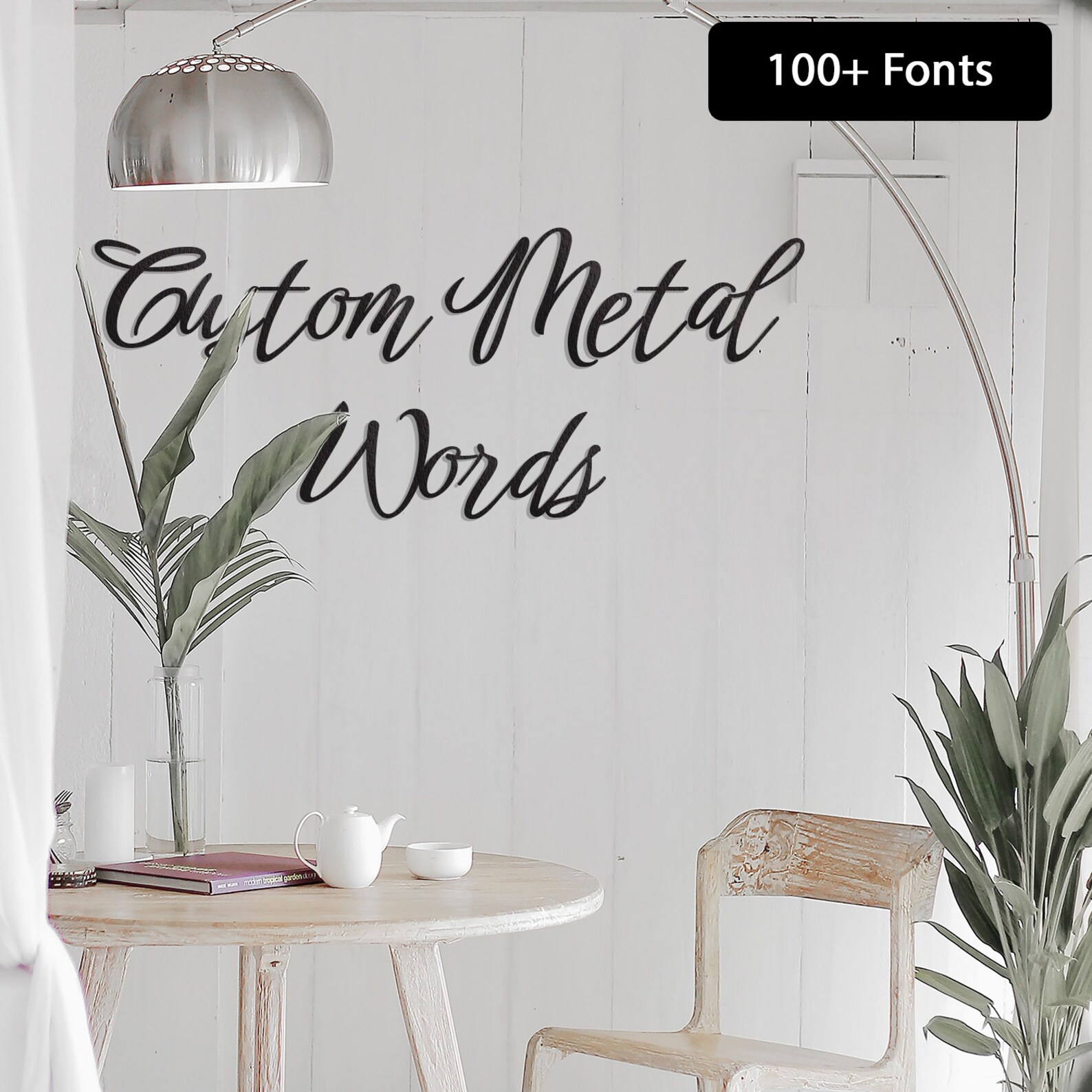 Custom Metal Words Wall Art Font Options Text Wall Art Etsy