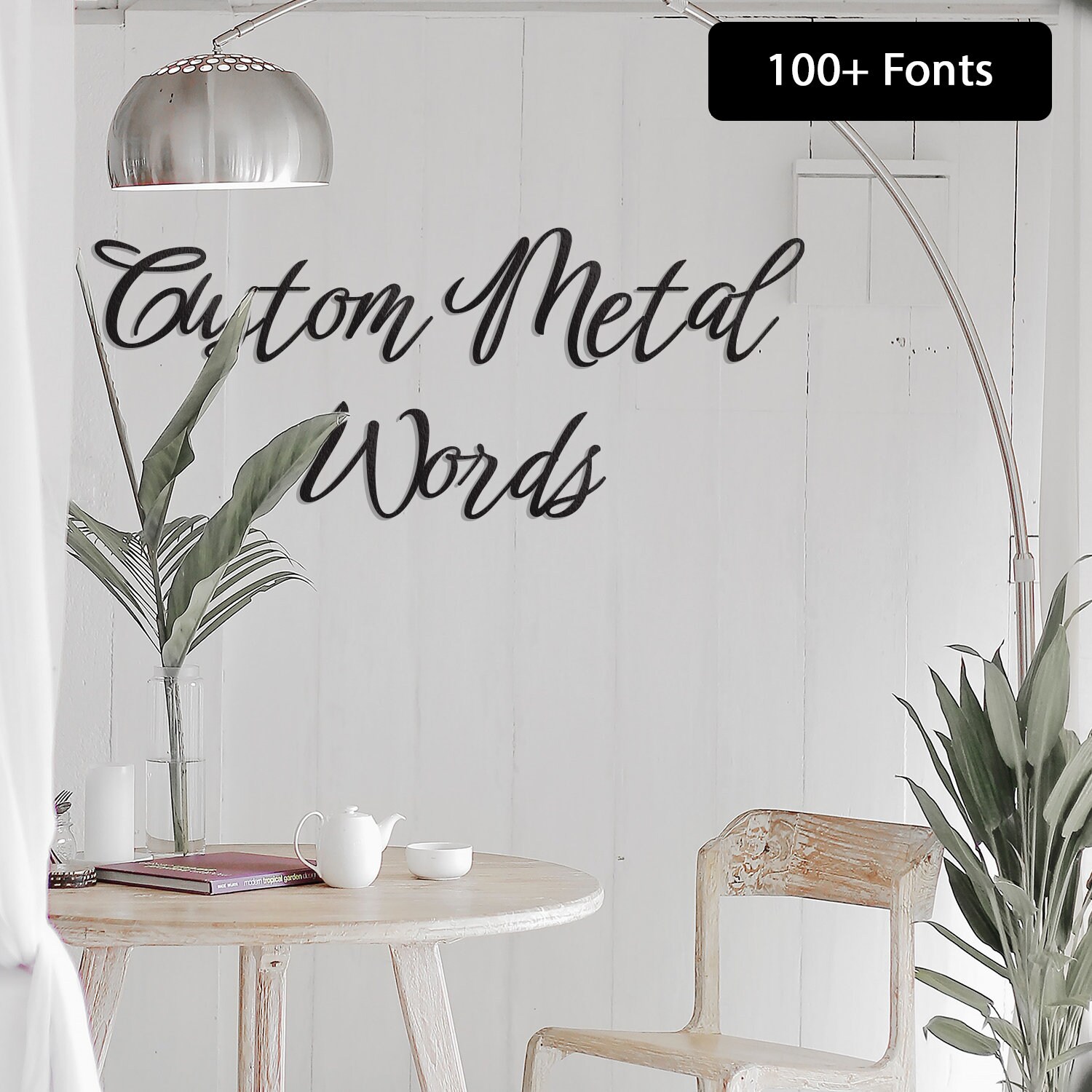 Custom Metal Words Wall Art Font Options Text Wall Art Etsy