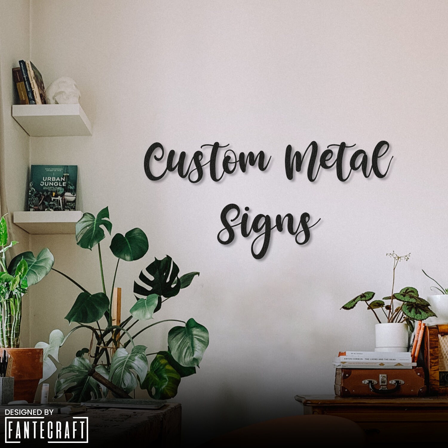 Custom Metal Words Wall Art Custom Metal Wall Art Your Words Etsy