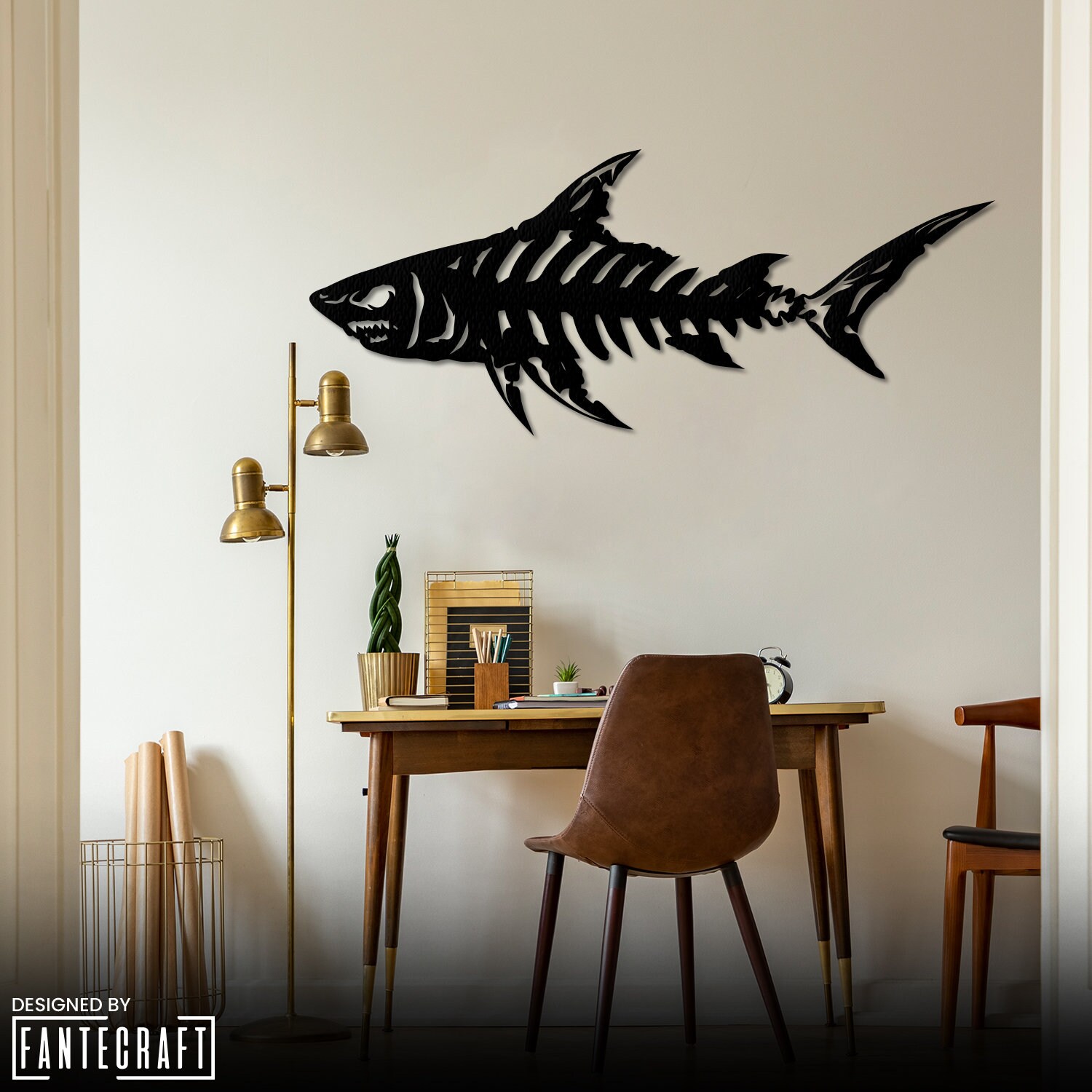Metal Wall Art Shark Bones Fishbones Metal Wall Art Shark Etsy