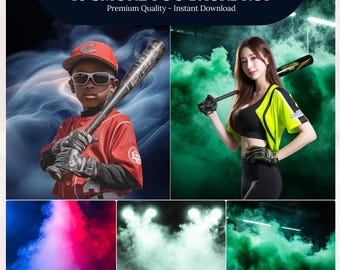Colored Smoke Overlays, Transparent PNG, Sports and Gym Backgrounds, photo backgrounds, Sports Overlays, Photography sports templates