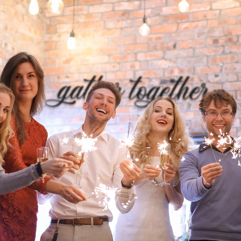 Gather Together Metal Wall Sign Gather Metal Wall Art Metal Etsy