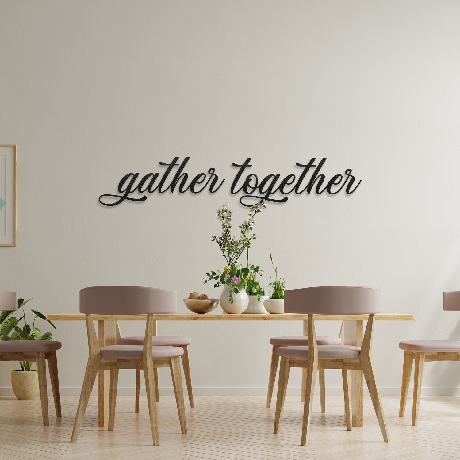 Gather Together Metal Wall Sign Gather Metal Wall Art Metal Etsy